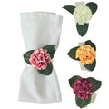 Colorful Garden Mini Hydrangea Napkin Rings – Set of 4 | Maison Charlô