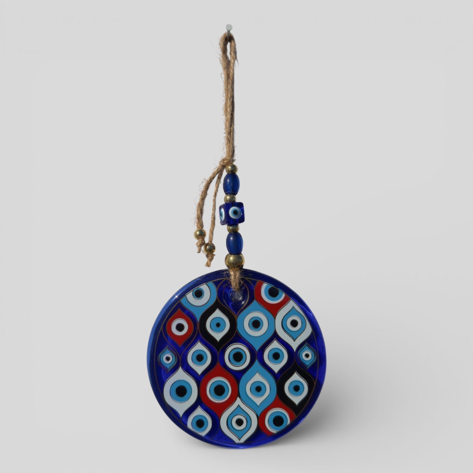 Evil Eye Wall Hanging, House Protection, Home Decor Large Wall Hanging Nazar Boncuk Mal De Ojo - Multi Evil Eye Pattern