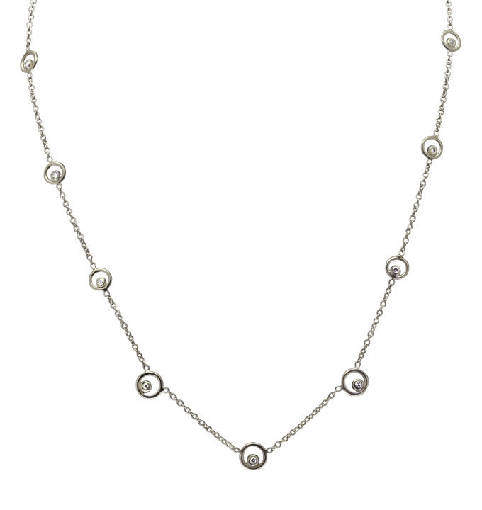 Karma Chain- 14K Gold with Ripples of Diamonds