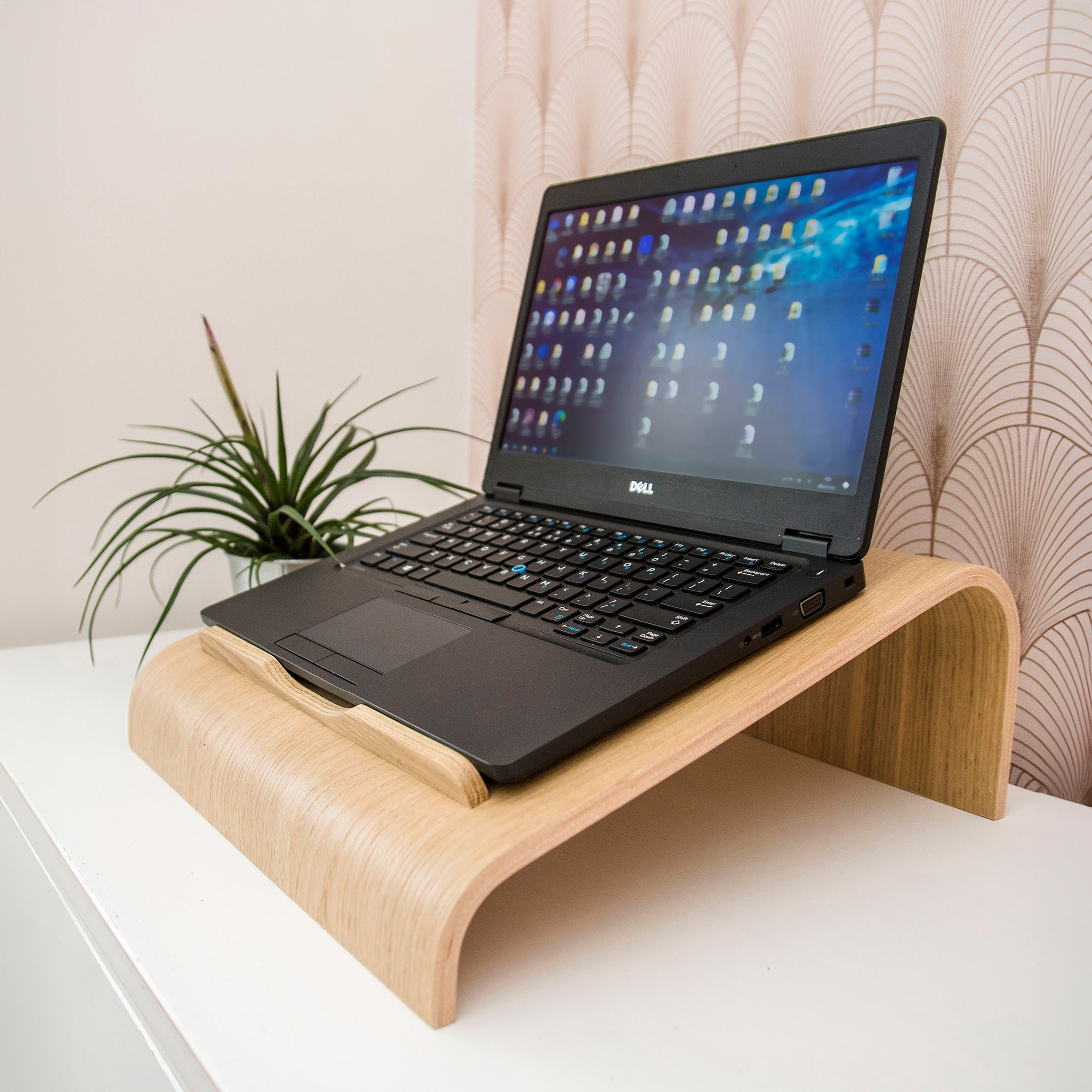 Wooden Laptop Stand with Ventilation